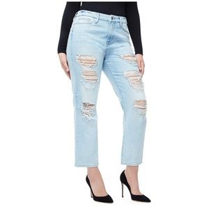 Good American Good Straight Pearl Jeans Size 12/31